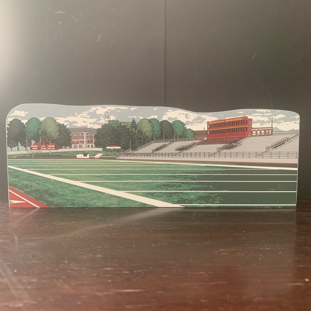 Vintage Cat's Meow Hometowne Collectibles Wood Athletic Stadium Golden Bears PA